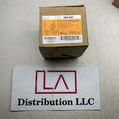 Bridgeport Diecast Insulated Grounding Bushing, 384-DC, 1-1/4'', (Qty:20)