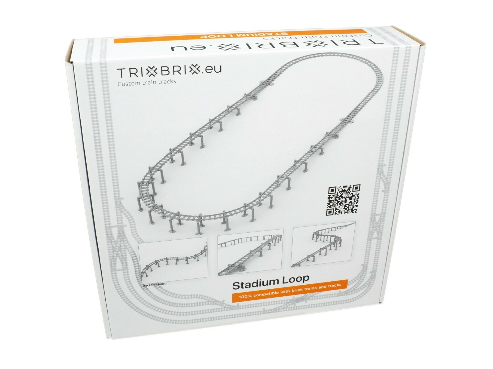 Trixbrix STADIUM LOOP - 100% compatible with L EGO Treno 60197 60198 60205 10277