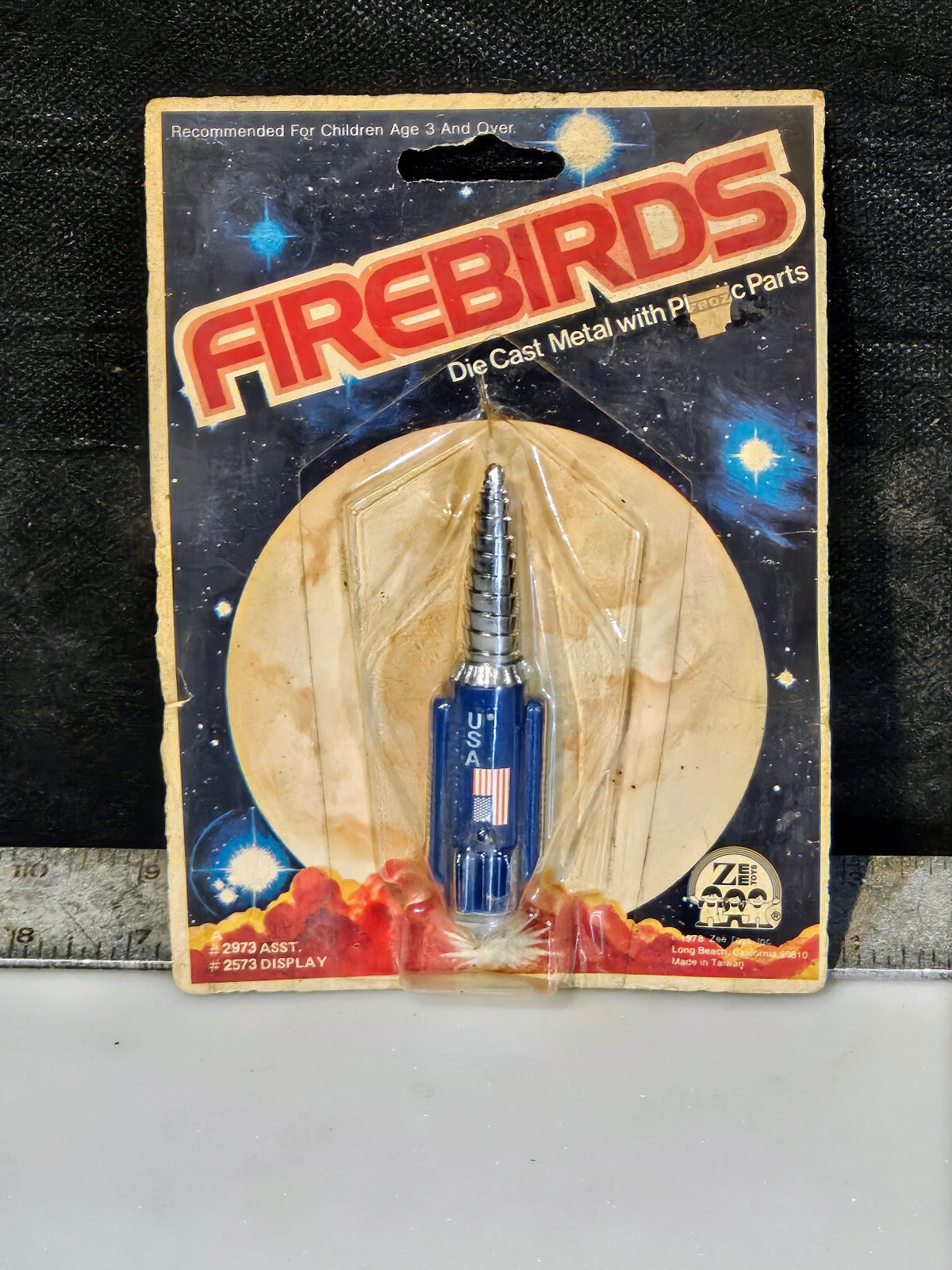 vintage firebirds space missile die cast model unopened in retail packaging