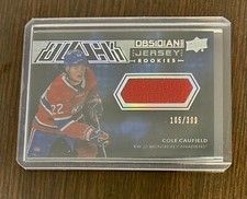 2021-22 SPX Hockey Cole Caufield Black Obsidian Jersey /399 Rookie