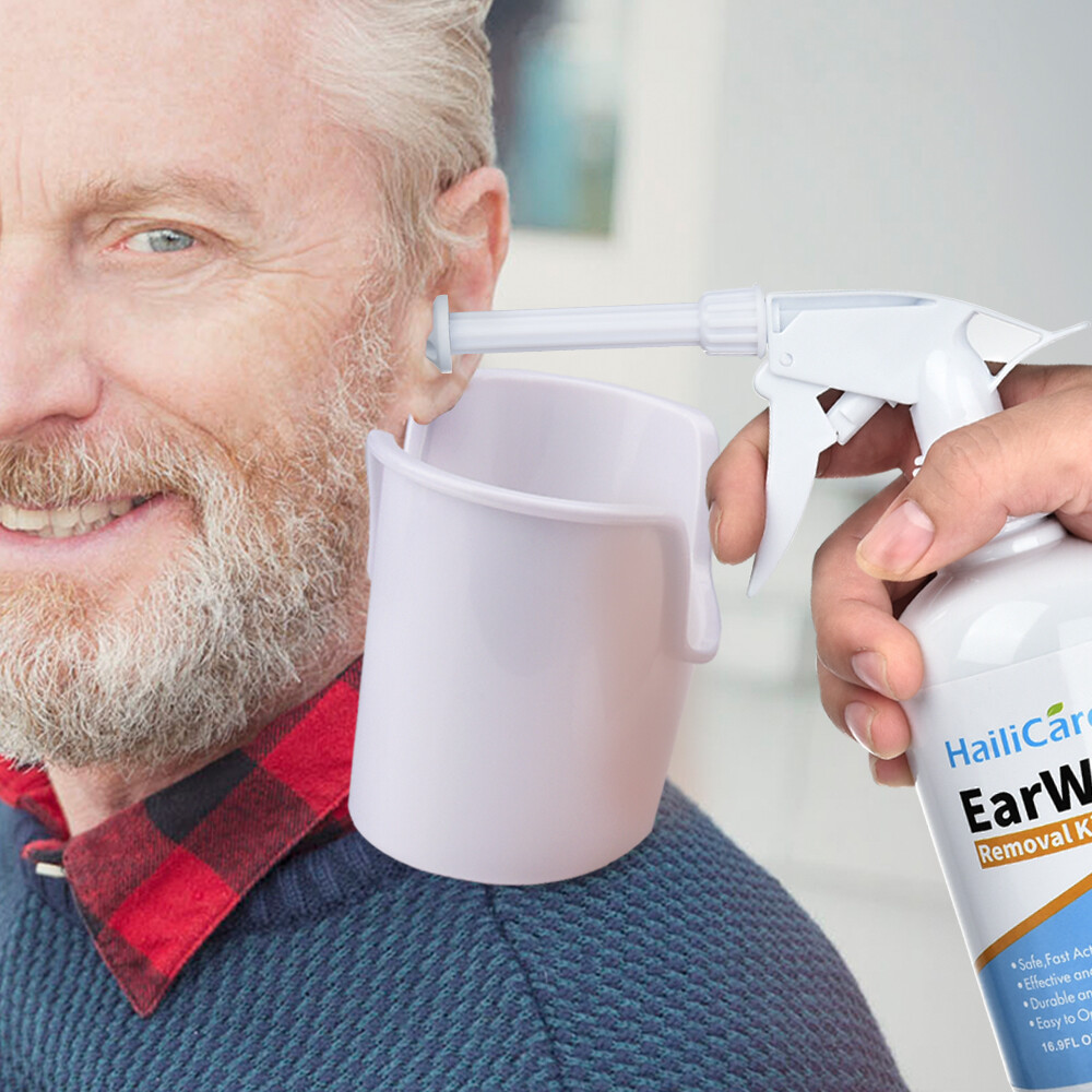 HailiCare Medical Grade Ear Wax Remover Syringe Bottle Ear Cleaner