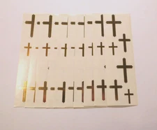 Mrs. Grossman's Stickers Lot 10 Strips ~Crosses~ Cross 1998 Vintage Scrapbooking