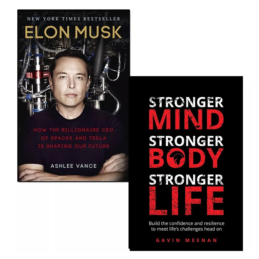 Ashlee Vance, Gavin Meenan Unisex Elon Musk & Stronger Mind, Stronger Body, Stronger Life 2 Books Collection Set - Non Fiction - Paperback - Image 2