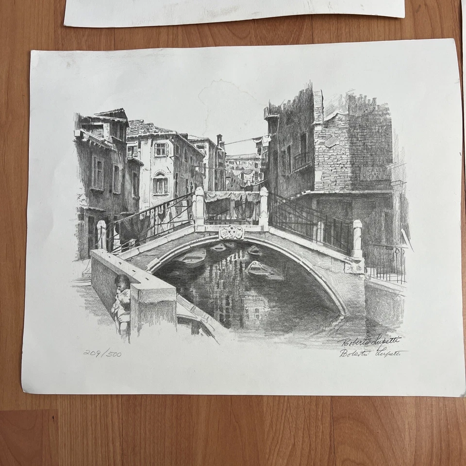 Lot Of 4 roberto lupetti Lithograph Signed And Number - Image 3 of 4