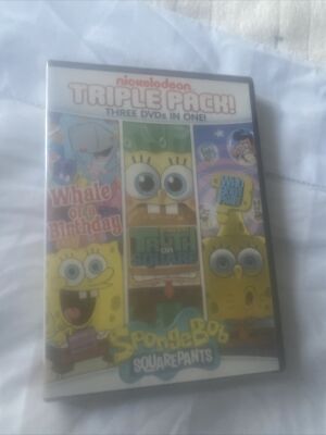 Spongebob Triple Pack - DVD - Whale Birthday / Truth Or Square / Who Bob What