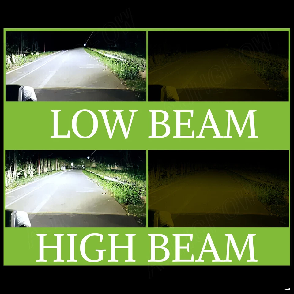 Combo de faros LED de haz alto bajo bombillas brillantes 6000K para Acura Vigor 1992-1994 Foto 3 de 4