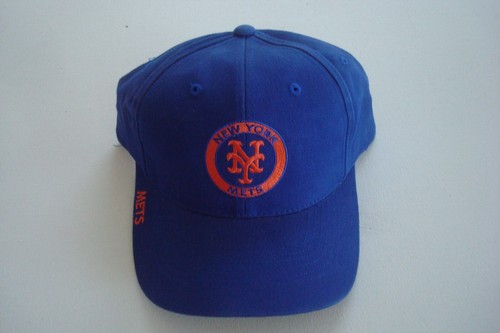 NEW YORK METS DEADSTOCK HAT CAP VINTAGE STRAPBACK BX1 BEACH GOLF