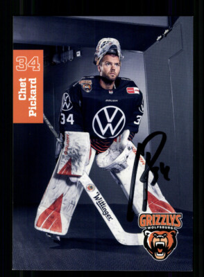 Chet Pickard Grizzlys Wolfsburg Original Signiert + A 242226