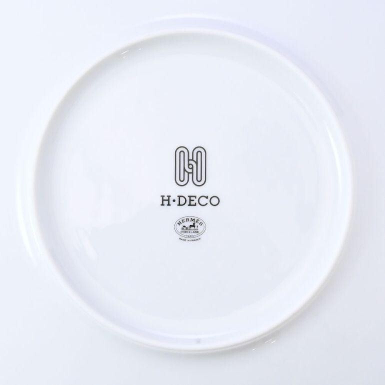 Hermes H Deco Dinner Plate 27 cm Set of 2 porcelain black Hermes H Deco Dinner Plate 27 cm Set of 2 porcelain black