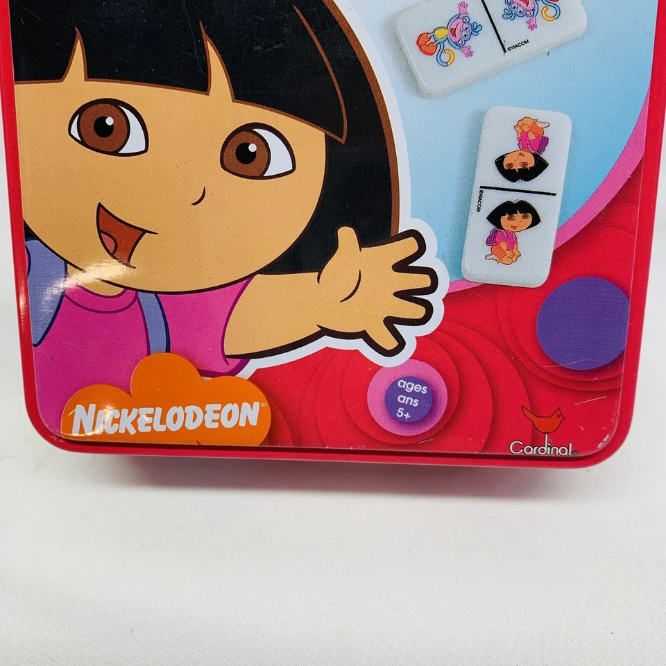 DORA THE EXPLORER 28 DOMINOES NICK JR KIDS CHILDREN'S CARDINAL 2005 COLLECTIBLE - Image 3 of 4