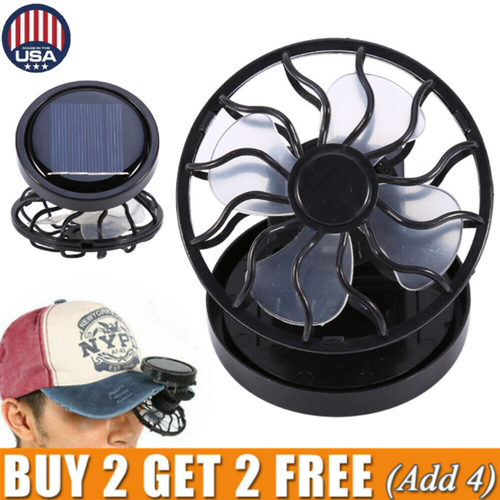 Mini Clip on Hat Outdoor Solar Sun 