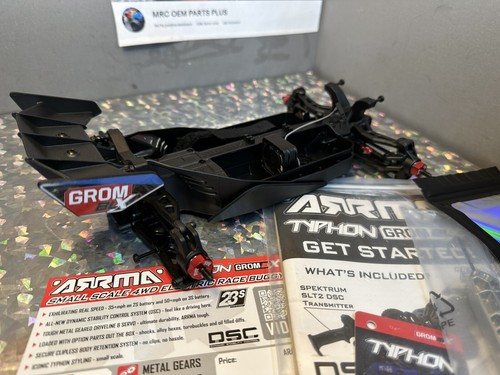 Arrma Grom BLX Typhon Brushless 223S Roller Slider Chassis Metal Upgrade 3s - Picture 3 of 13