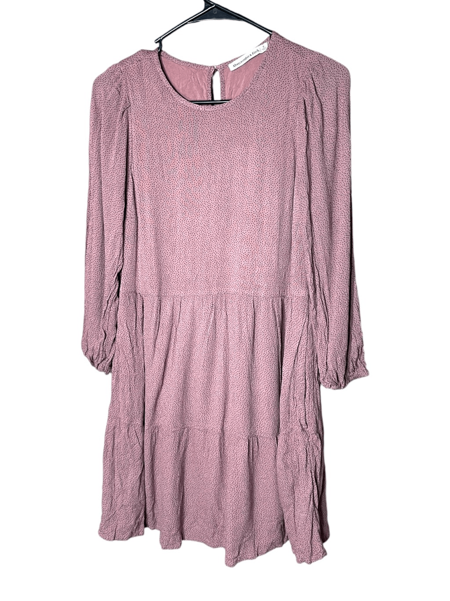 Abercrombie & Fitch Tiered Long Sleeve Dress Size Small