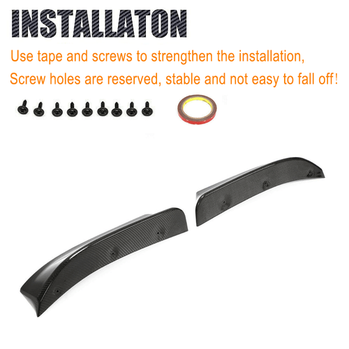 Para BMW SERIE 3 E46 M3 2000-06 carbono labio delantero aletas parachoques alerón divisor - Imagen 9 de 11