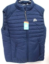 NWT ALDI Gear Adult Size L Spring 2025 Blue Quilted Puffer Vest