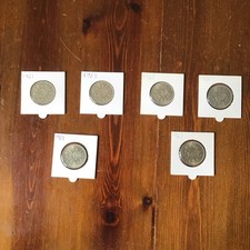 Six Two Shillings 1961 To 63 And 65 To 67 Coin Collection (W)