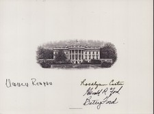 GERALD R. FORD - WHITE HOUSE ENGRAVING SIGNED WITH CO-SIGNERS
