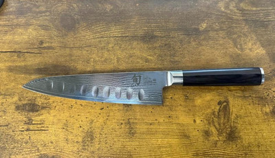 Shun Classic - 7'' Hollow Ground Asian Cook's Knife  DM0776 return item no box