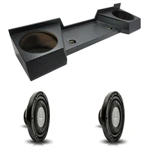 2007-2013 Chevy Silverado Ext Cab Truck Harmony F124 Dual 12" Rhino Sub Box