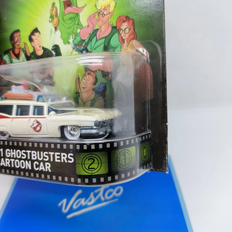 Coche de dibujos animados Hot Wheels Retro Entertainment The Real Ghostbusters Ecto-1 CFR31 Foto 3 de 4