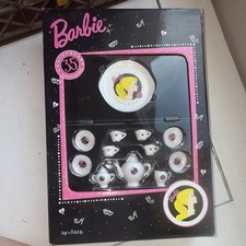 Barbie 35th Anniversary Miniature Nostalgic Porcelain Tea Set Limited 11pc