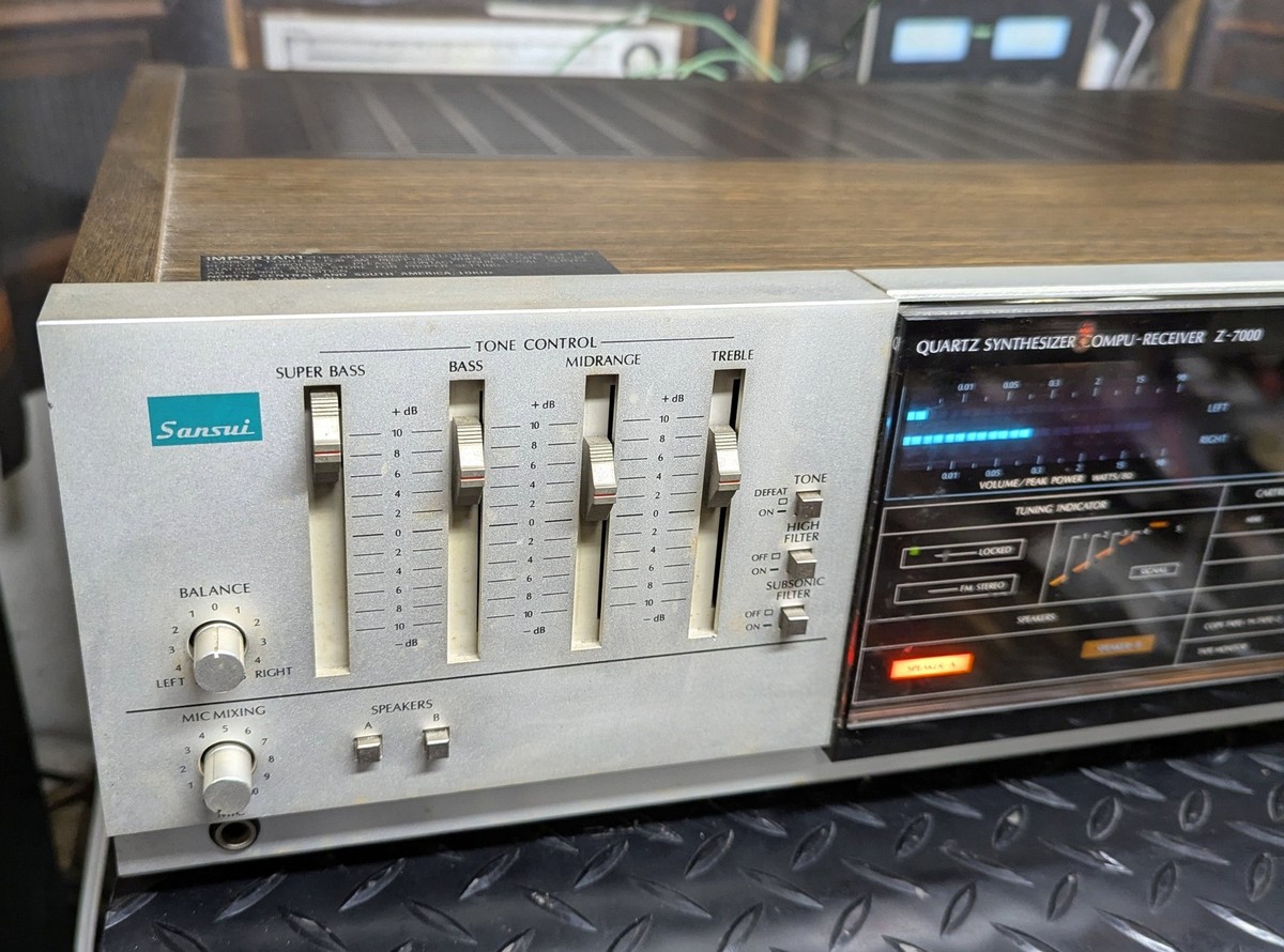 Sansui Z-7000 stereo receiver with wood case | eBay