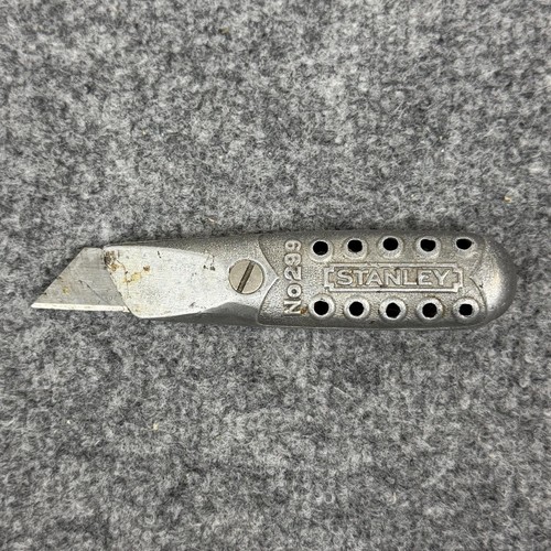 Vintage Stanley No. 299 Fixed Blade Utility Knife Box Cutter USA Aluminum Body