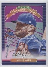 2020 Panini Donruss Diamond Kings Holo Purple Lance Lynn #21 fm0