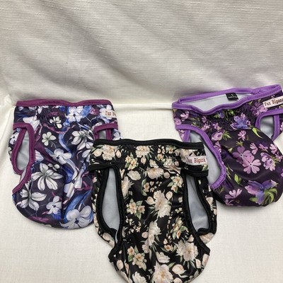 Fuz Bigaza Female Dog Diapers 3-Pack Washable Reusable Large