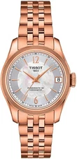 Tissot Rose Gold Womens Analogue Watch Ballade Powermatic 80 Cosc T1082083311700