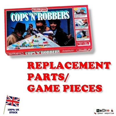Waddingtons Cops n' & Robbers Brettspiel 1988 - Ersatzteile Ersatzteile Pieces