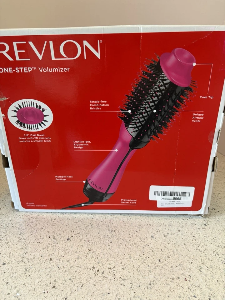 PINK REVLON One-Step Volumizer Mejorado 1.0 Secador de Pelo y CEPILLO DE AIRE Nuevo En Caja Foto 2 de 4