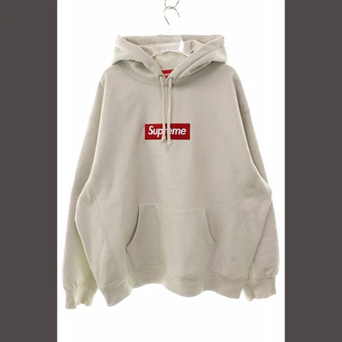 SUPREME 24AW BOX LOGO CAPUCHE PIERRE SUEUR L PULL SWEAT À CAPUCHE BEIGE A Occasion 5f4a0
