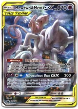 Mewtwo & Mew GX - SM191 Holo Promo Sun & Moon Promo Pokemon Near Mint A on eBay