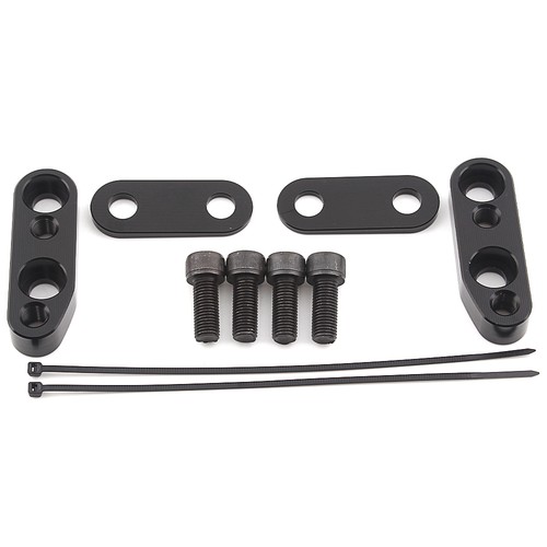 Schwarze Lenkerhalterungen Riser-Adapter Set For Honda Goldwing GL1800 2001-17 - Picture 11 of 16