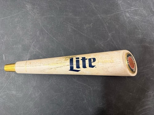 Miller Lite Beer Tap Handle Baseball Bat Shaped Breweriana Collectible