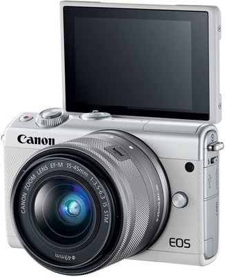 Canon EOS M100 24.2MP Digital Camera - White (Kit w/ EF-M IS STM