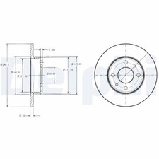 Disque de frein Fiat UNO