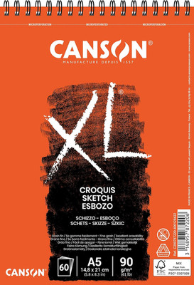 CANSON XL Croquis Spiralblock DIN A5