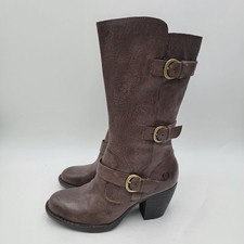Born Brown Leather Boots women 6.5