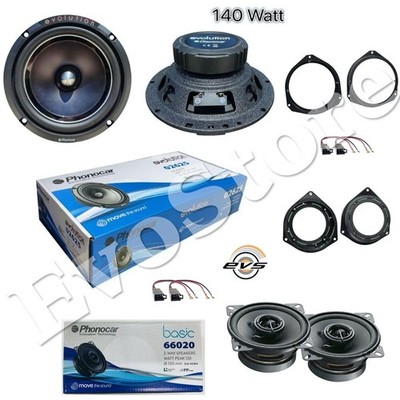 EvoTuning Set Lautsprecher Phonocar 2 Woofer vorn + 2 Koax hinten Grande Punto