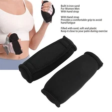 1 Pair Hand Weights Set Easy To Grip Women Men Soft Dumbbells with Hand Strap