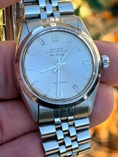 Rolex Air-King 5500 Silver Jubilee Bracelet with Silver Bezel 4