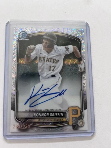 KONNOR GRIFFIN 2025 Bowman Chrome Prospects BCP-86 Speckle Refractor 239/299