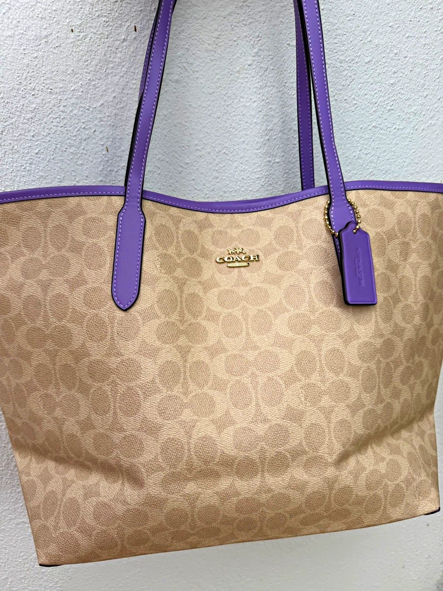 Coach Tote Purple Bags & Handbags for Women for sale | eBay
