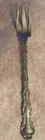 Antique Sterling Silver Strasbourg Gorham Olive Fork Light Gold Wash 5 3/4"