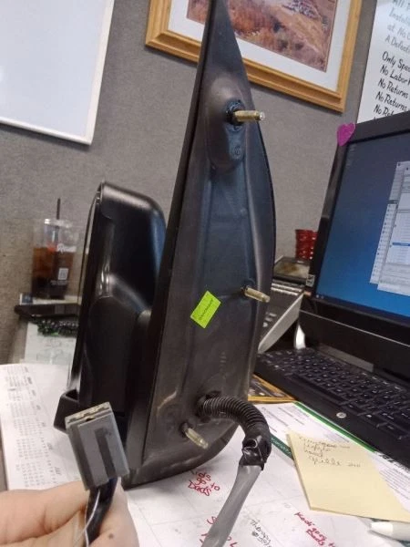 Espelho retrovisor lateral para motorista montado em vela serve para 94-06 Ford E150 Van 10159 - Imagem 2 de 3