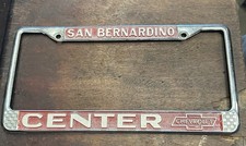 Marco central de licencia de metal Chevrolet San Bernardino Calif Impala Camaro Chevelle