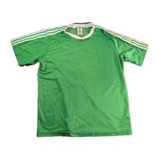 VTG 80s Adidas Soccer Jersey Football Shirt Green Mens Large 5 USA Made