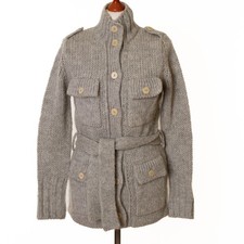 CHIUSO cardigan donna grigio 45% lana 25% alpaca taglia M 12032